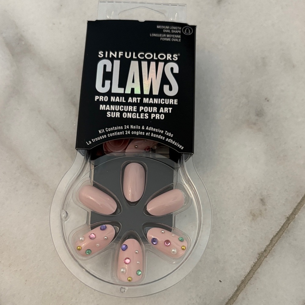 Claws Nail Set - Black, Blue, Pink - Picture 5 of 6
